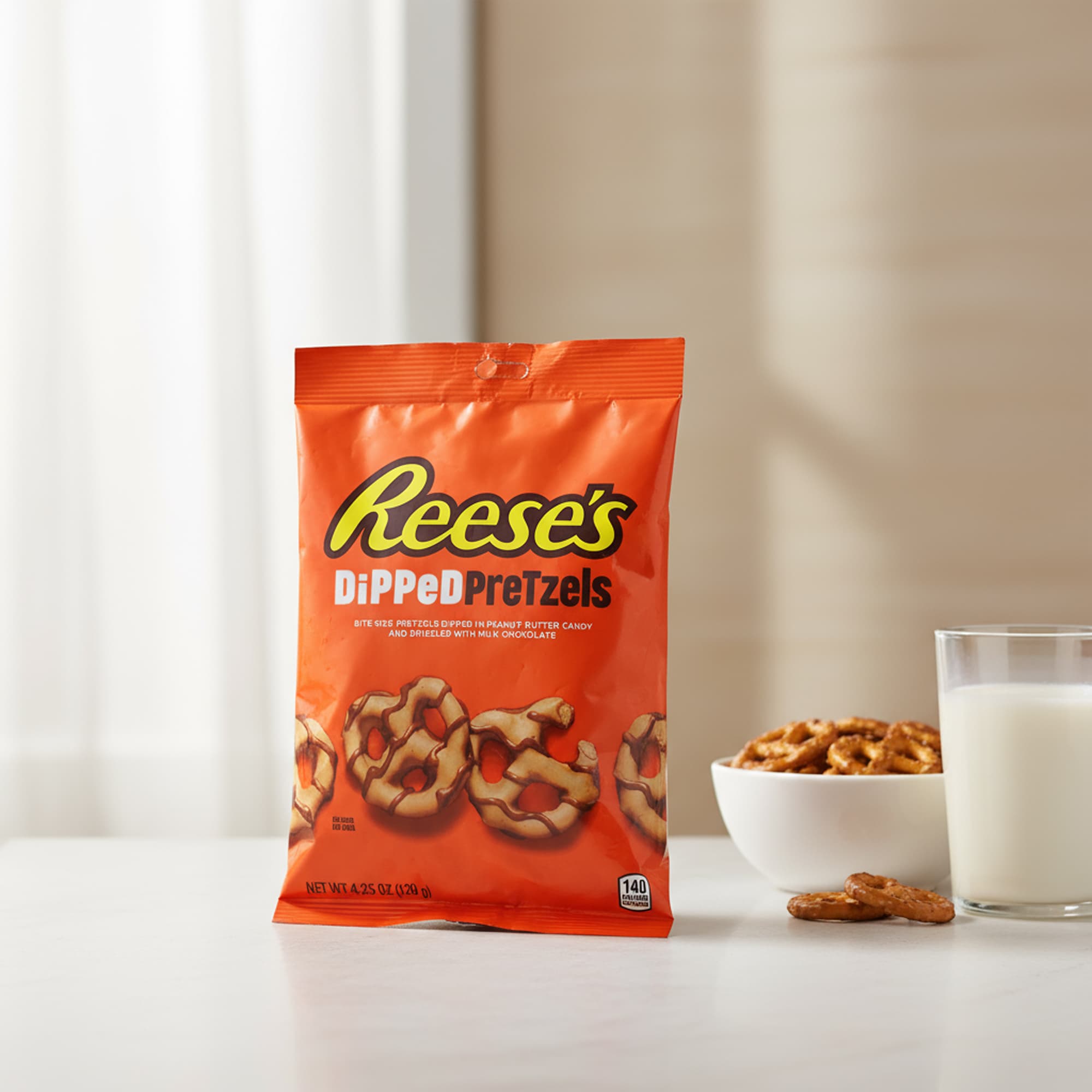 Reese’s Dipped Pretzels 120 g – Süß-salzige Brezeln mit Erdnussbutter & Schokolade