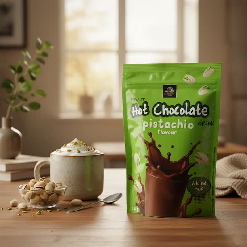 Bardollini  Hot Chocolate Pistachio Flavour 120g Niederlande