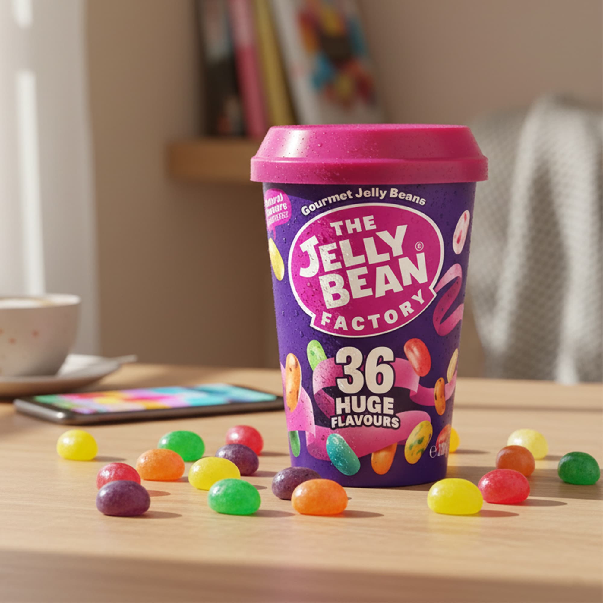 The Jelly Bean Factory – 36 Sorten Gourmet Jelly Beans Cup, 200g