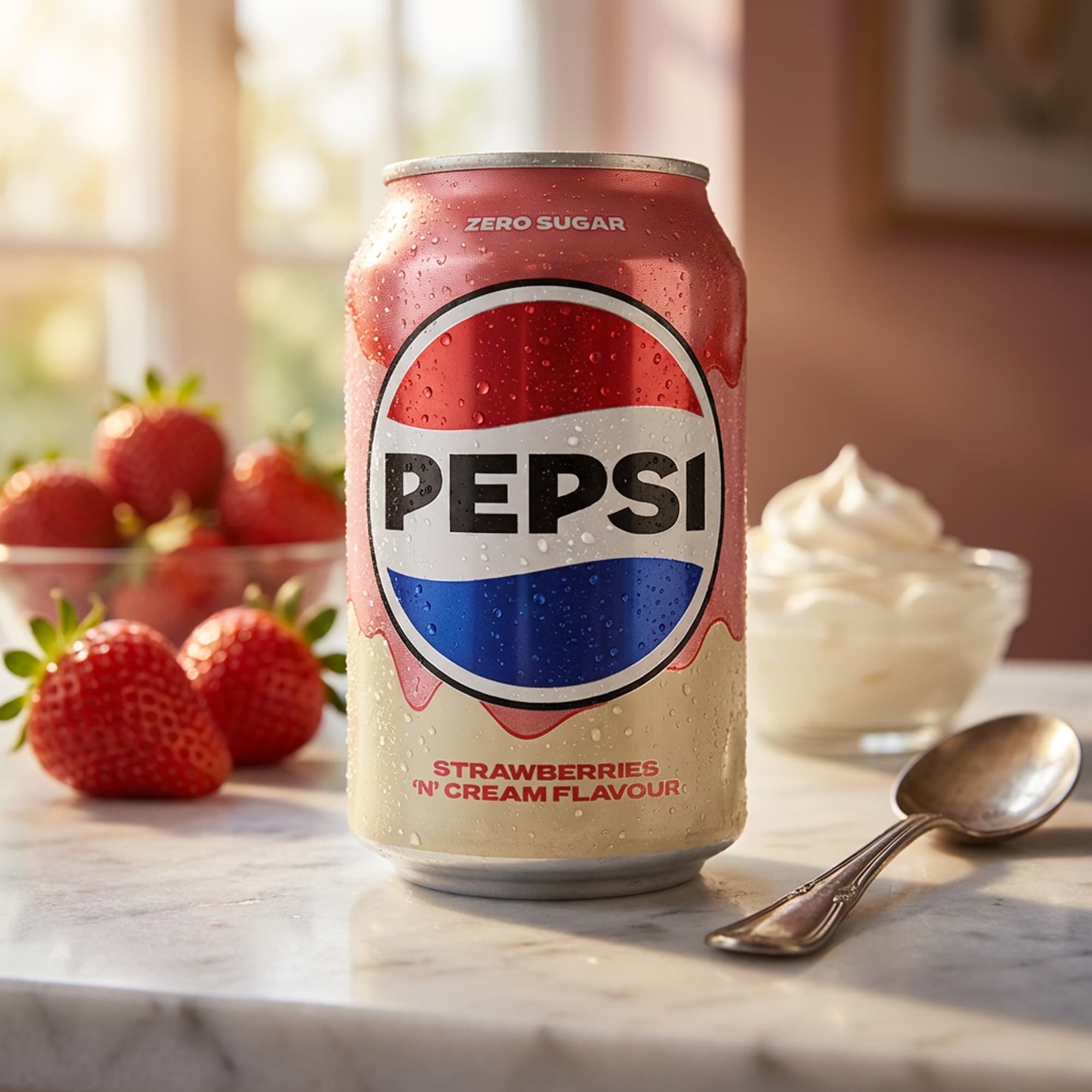 Pepsi Strawberries 'n' Cream 330ml UK