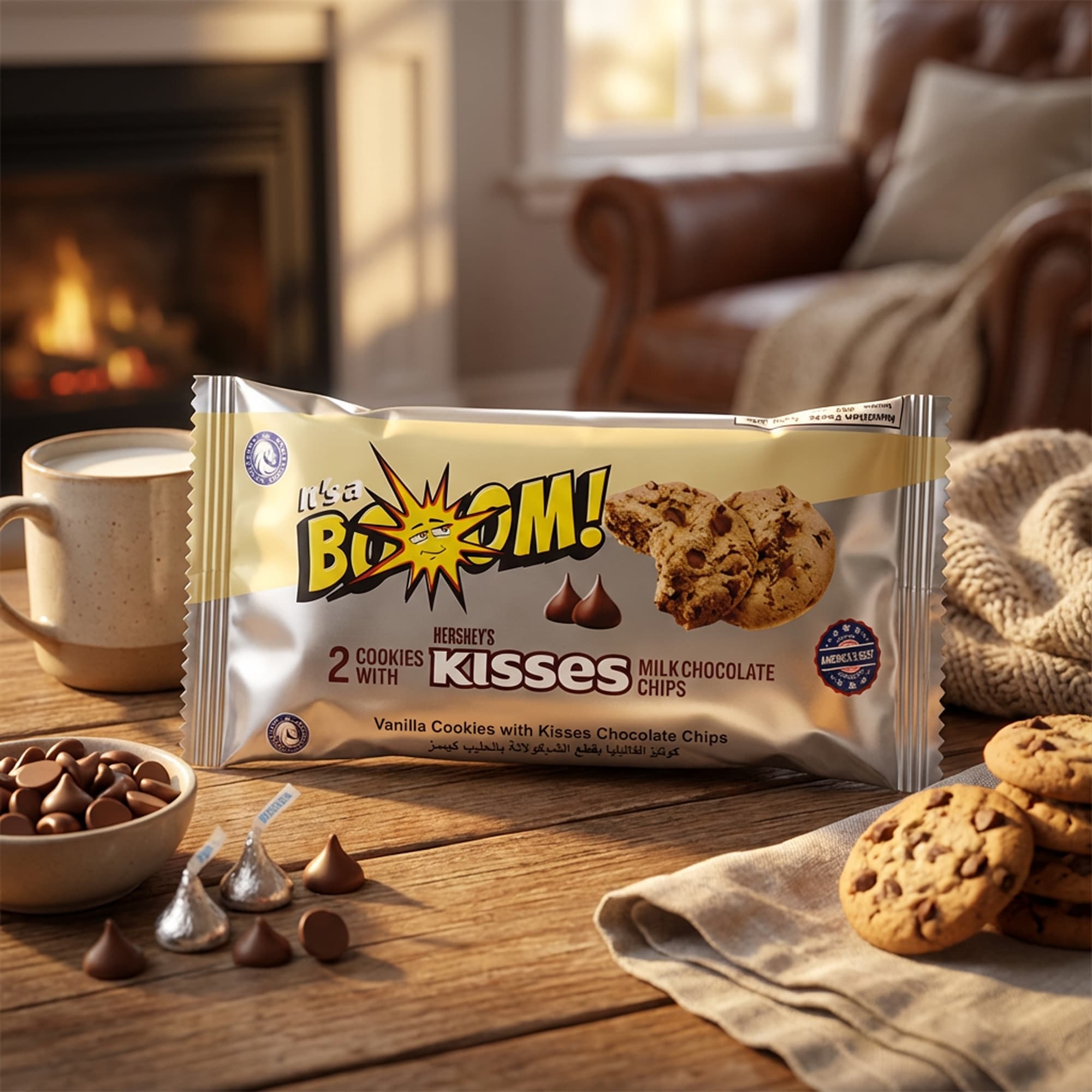 Hershey's It's a Boom! Hershey's Kisses Milk Chocolate Chips 25g Egypt