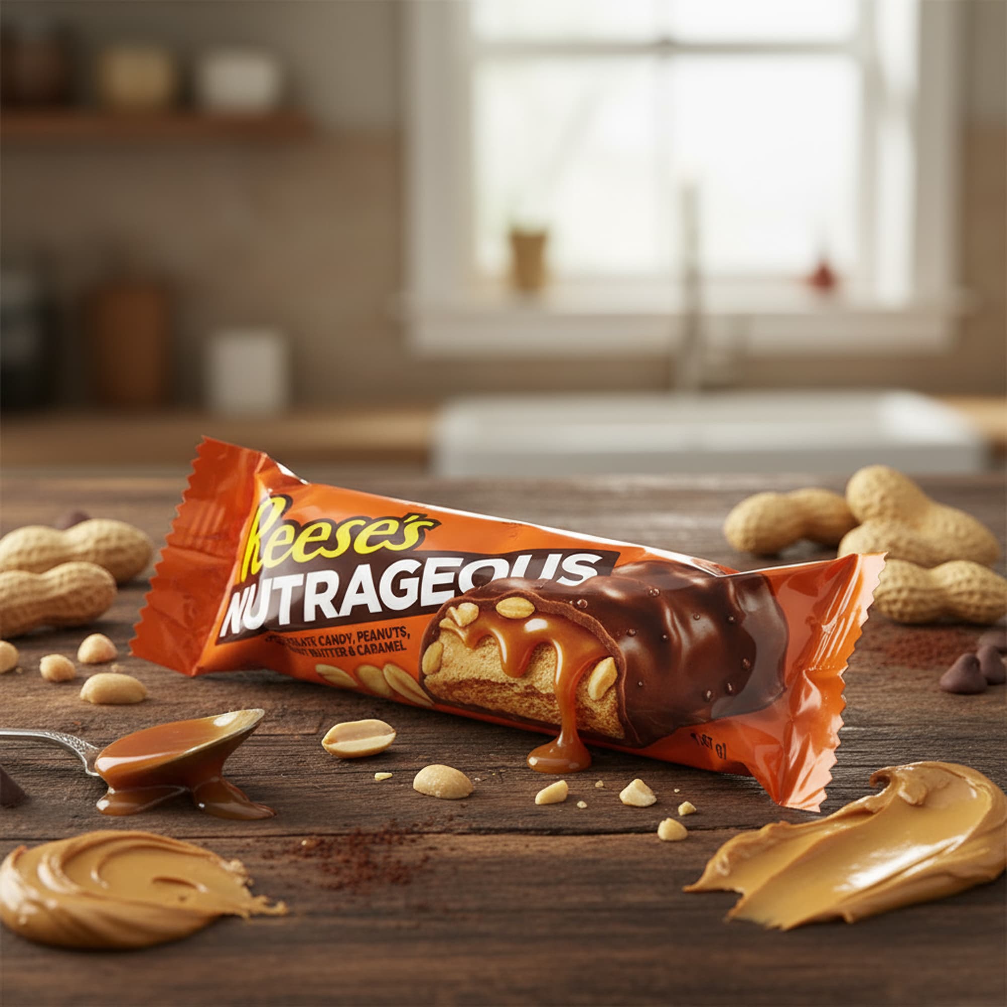 Reese’s Nutrageous Riegel 47 g – Schokolade, Erdnüsse & Karamell