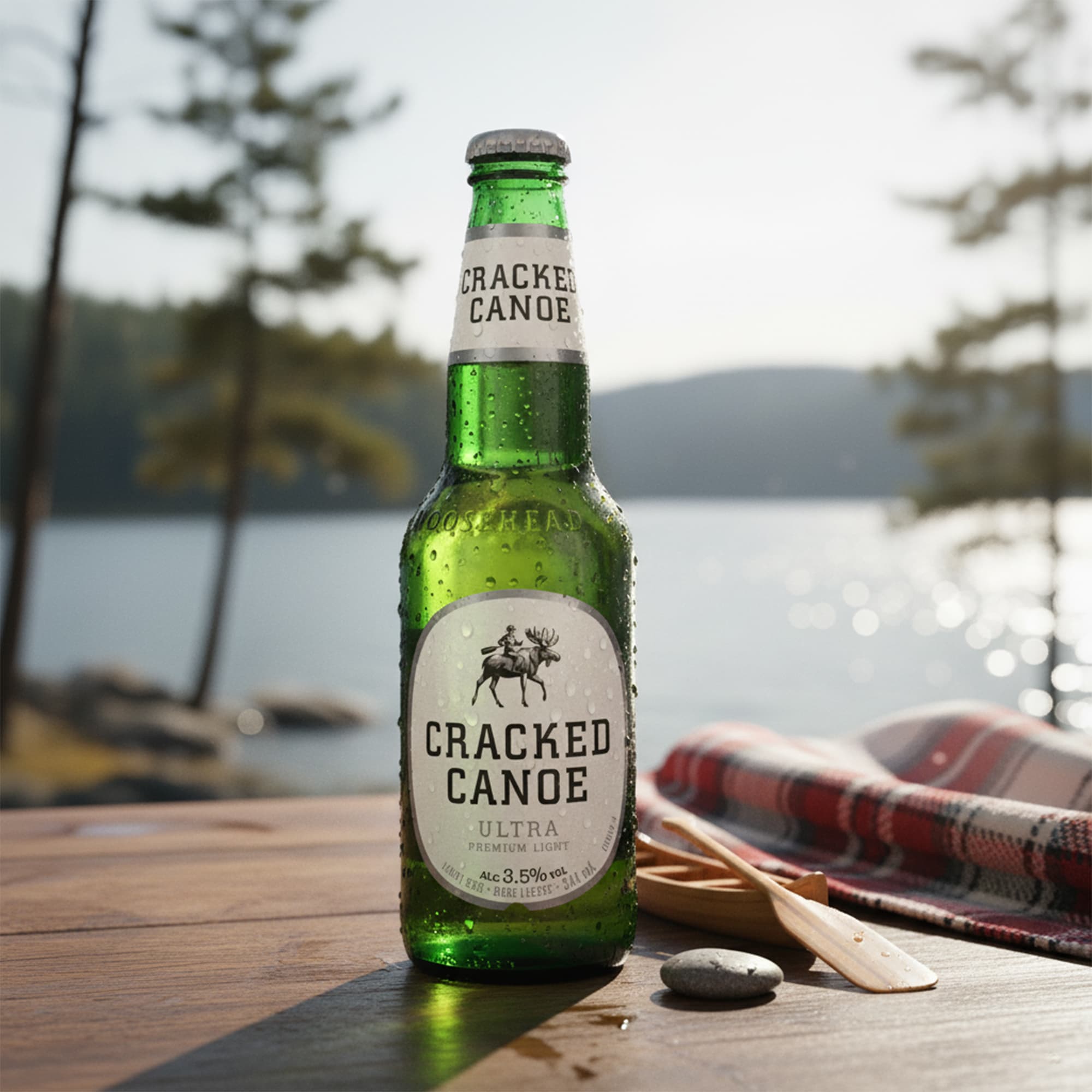 Cracked Canoe Ultra – Premium Light Bier aus Kanada, 341ml