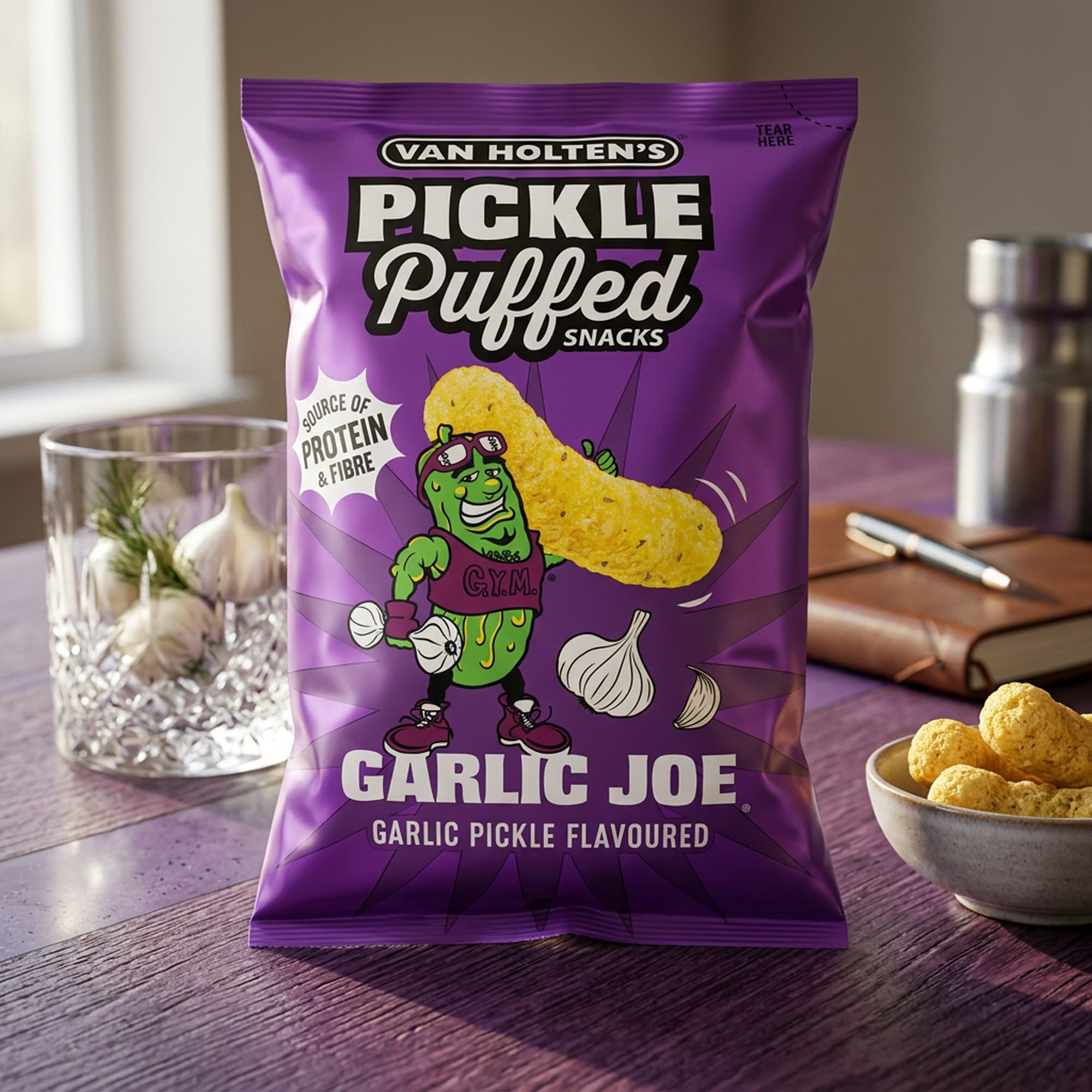 Van Holten's Pickle Puffs Garlic Joe 90g