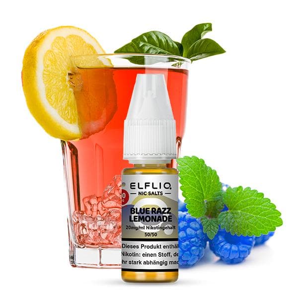 ELFBAR ELFLIQ Blue Razz Lemonade Nikotinsalz Liquid 10 ml 10mg Nikotinmenge