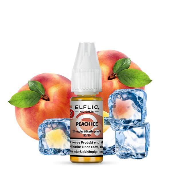ELFBAR ELFLIQ Peach Ice Nikotinsalz Liquid 10 ml 10mg Nikotinmenge