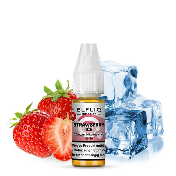 ELFBAR ELFLIQ Strawberry Ice Nikotinsalz Liquid 10 ml 10mg Nikotinmenge