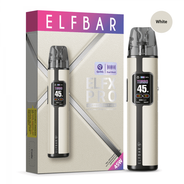 Elfbar ELFX Pro Refillable Kit white Farbe, E-Zigarette