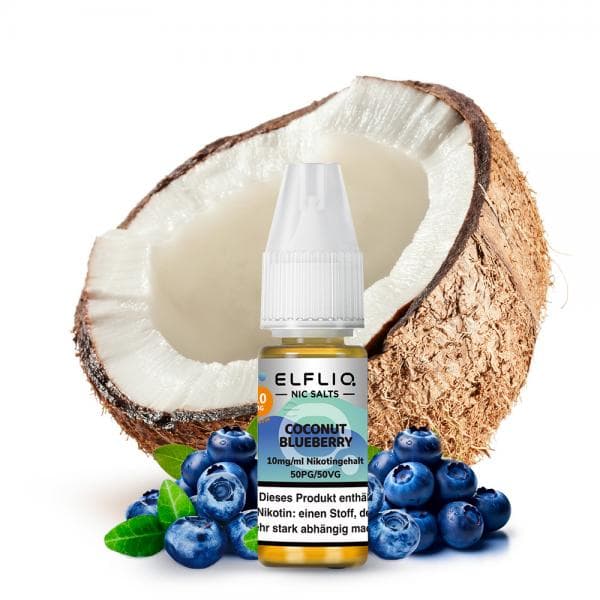 ELFBAR ELFLIQ Coconut Blueberry Nikotinsalz Liquid 10 ml 20mg Nikotinmenge