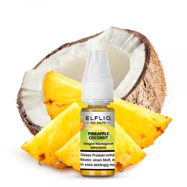 ELFBAR ELFLIQ Pineapple Coconut Nikotinsalz Liquid 10 ml 20mg Nikotinmenge